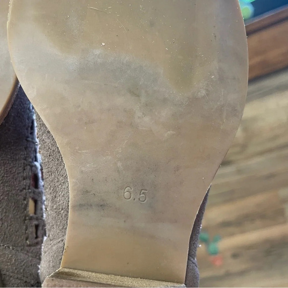 Jeffrey Campbell taggart perforated ankle boots split sides grey women’s 6.5 - Picture 8 of 9